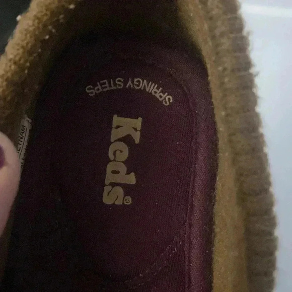 Keds Suede Springy Step Suede Faux Fur Loafers - Picture 9 of 10
